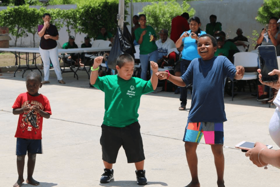 Photo of children playing at The Therapy Abroad Program in Belize