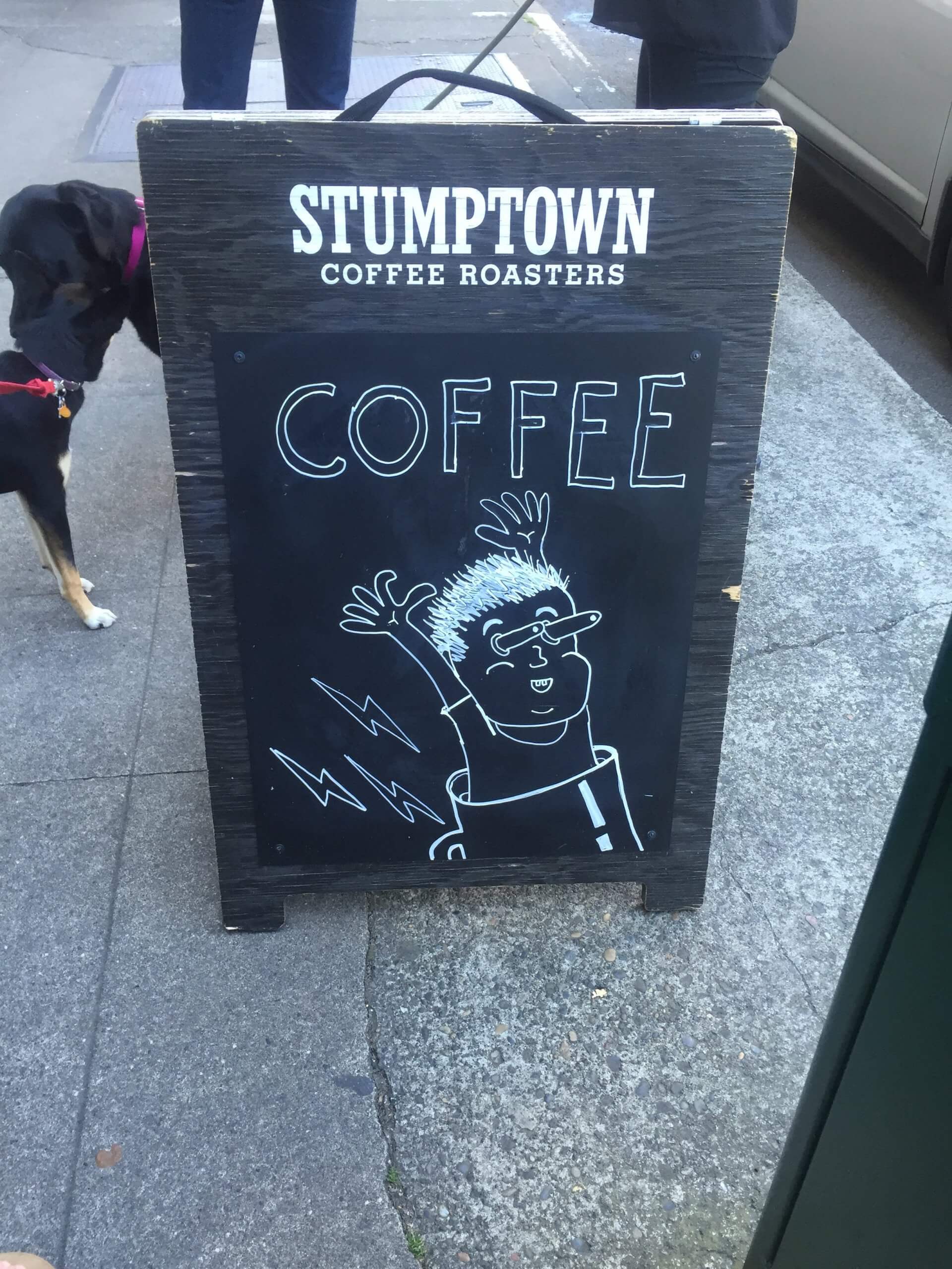 stumptown coffee sign in portland, oregon