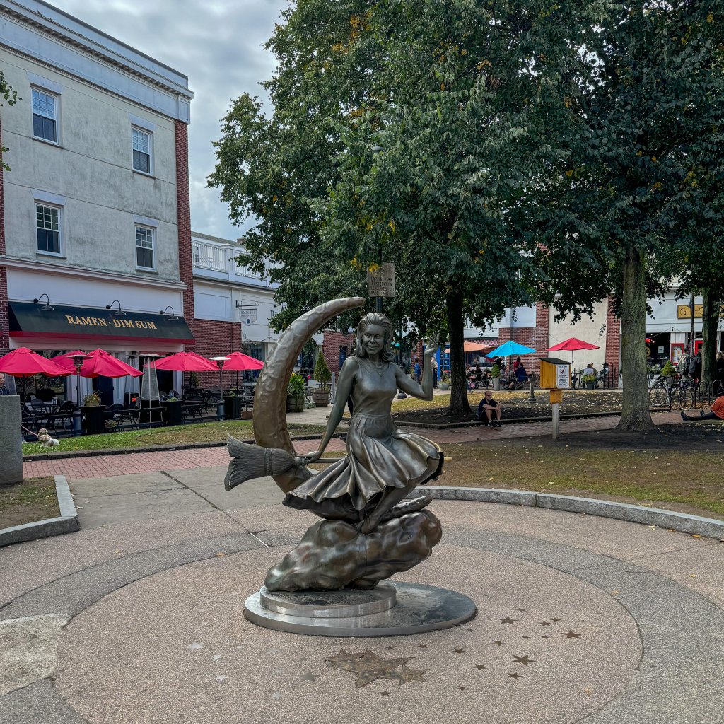 a statue of Samantha from Bewitched