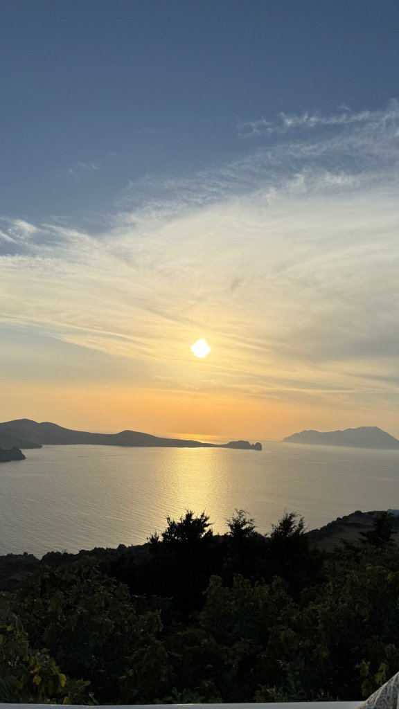 sunset in Milos